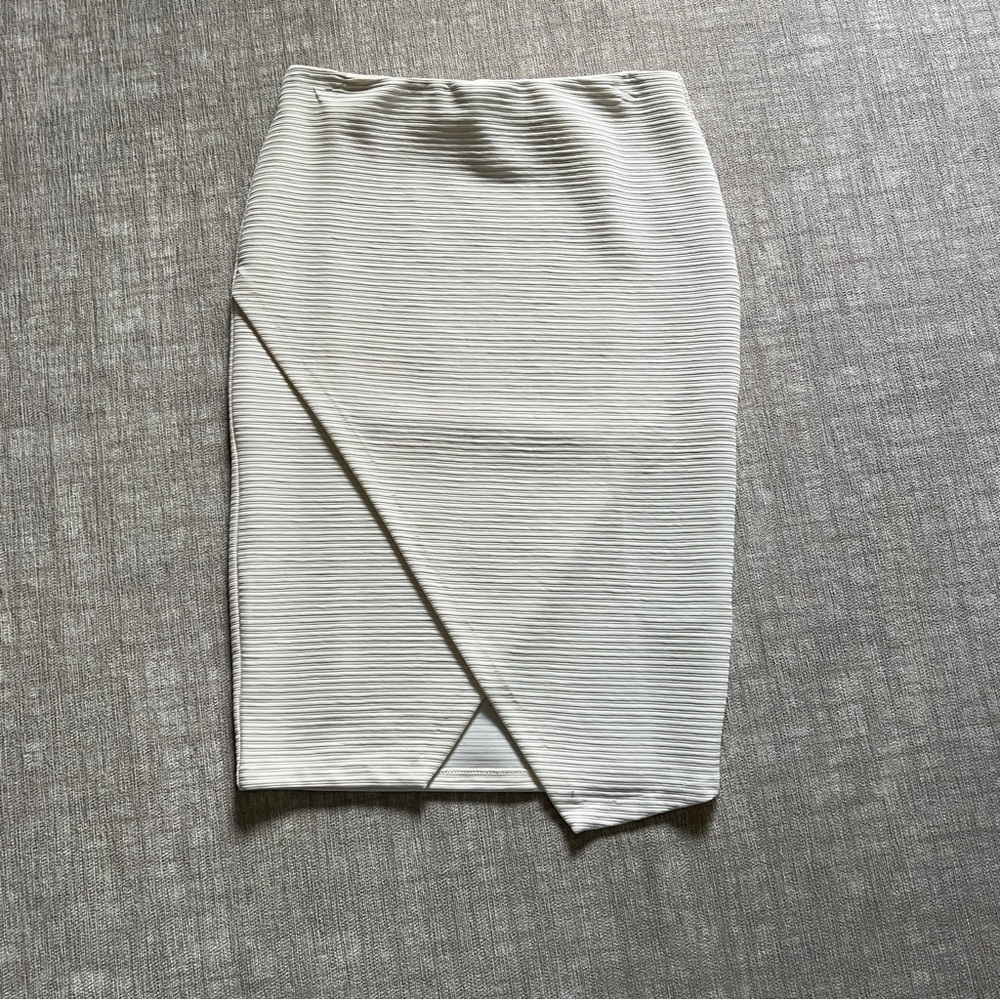 H&M Ribbed Wrap Pencil Skirt